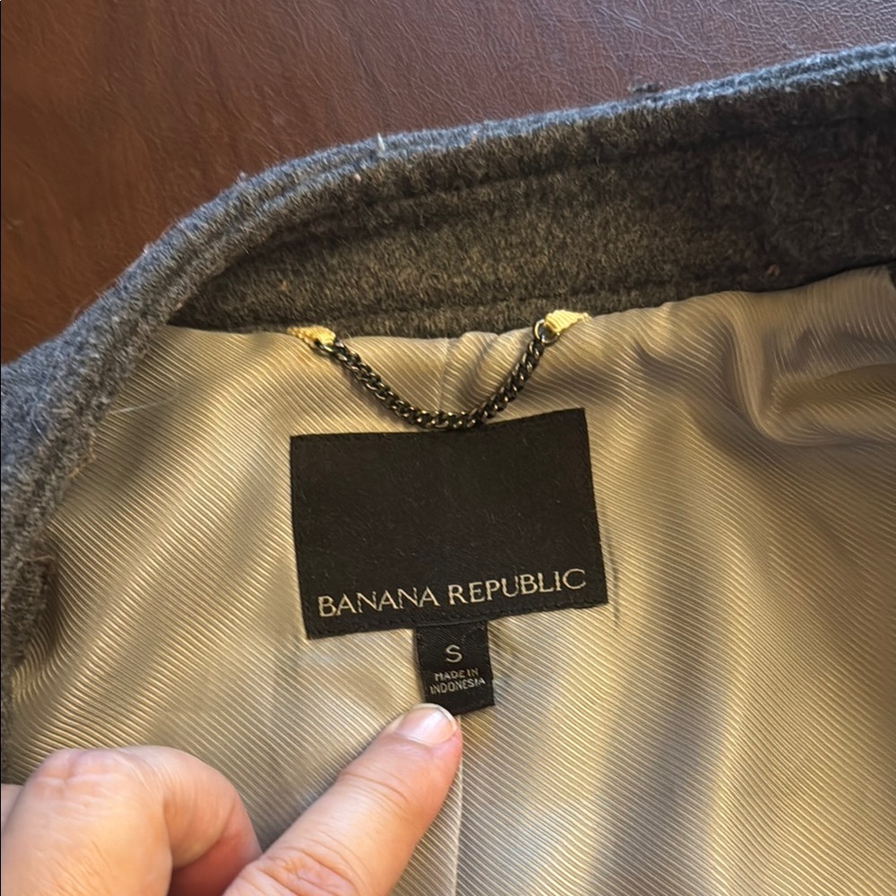 Banana Republic women’s moto Charcoal Jacket - Picture 2 of 10